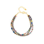 Zilveren armband met hematieten (Riya)