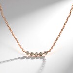 Collana in argento con Diamante Rose de France VS1 di Argyle (Annette)