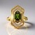 Anello in argento con Diopside Russo