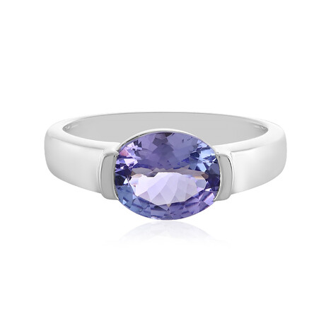 Anillo en oro con Tanzanita