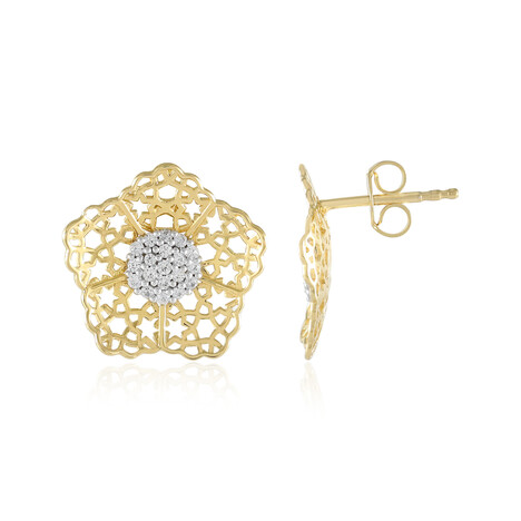 Zirkon-Silberohrringe (Ornaments by de Melo)