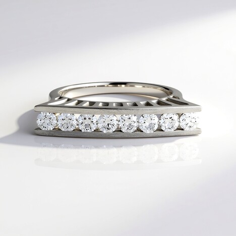 Anello in oro con Diamante IF (G) (de Melo Gold)