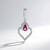 Ciondolo in argento con Tormalina Rosa Nigeriana