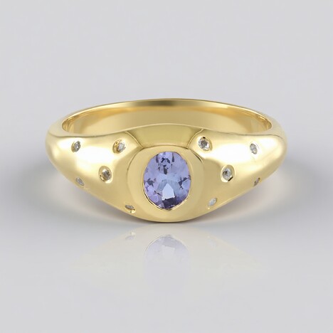 Anello in argento con Tanzanite