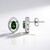 Orecchini in argento con Diopside Russo