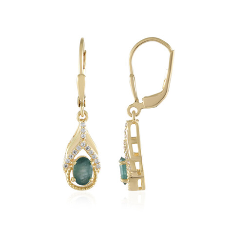 Boucles d'oreilles en argent et Grandidierite