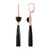 Black Onyx Silver Earrings (KM by Juwelo)