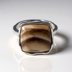 Anello in argento con Pietra Focaia