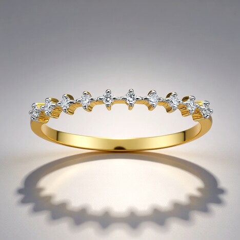 Anello in oro con Diamante SI1 (G) (Annette)