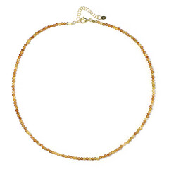 Collier en argent et Tourmaline jaune