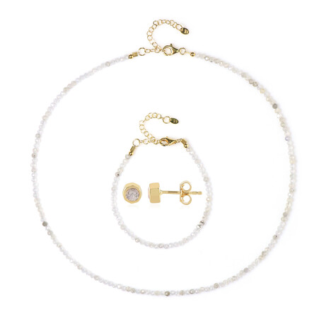 Set en plata con Zircón