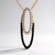 Collana in oro con Diamante Nero