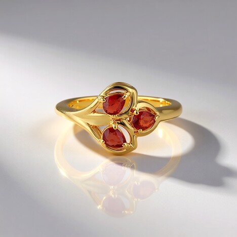 Anello in argento con Rubino Tanzania