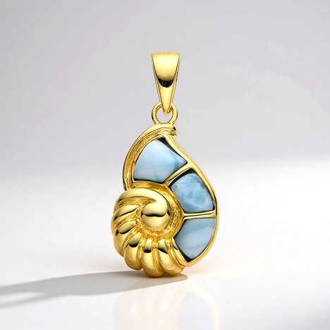 Ciondolo in argento con Larimar