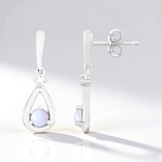 Australian Opal Silver Earrings