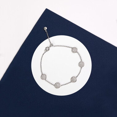 Zirkon-Messingarmband (Juwelo Style)