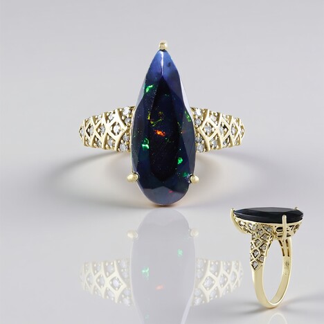 Anello in oro con Opale Mezezo (de Melo)
