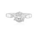 Bague en argent et Topaze blanche