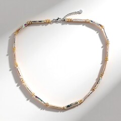 Collana in argento con Perla Keshi d’Acqua Dolce Bianca