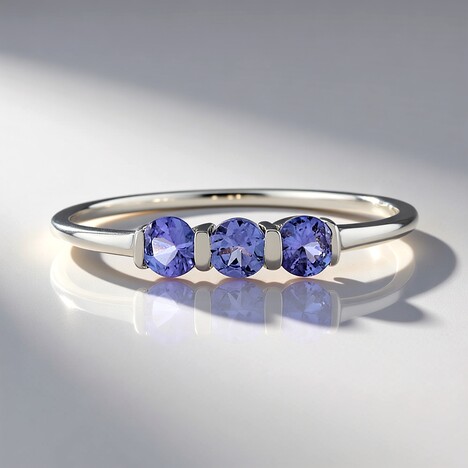 Bague en argent et Tanzanite