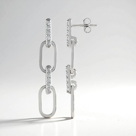 Orecchini in argento con Zircone (de Melo Essence)