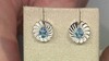 Pendientes en plata con Aguamarina de Mozambique (Pallanova)