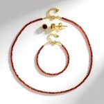 Parure in argento con Granato Essonite