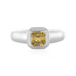 Anello in argento con Zircone Giallo