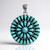 Ciondolo in argento con Turchese Kingman Mohave Blu (Jones Lee)