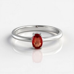 Anello in argento con Rubino Tanzania