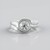 Bague en argent et Zircon
