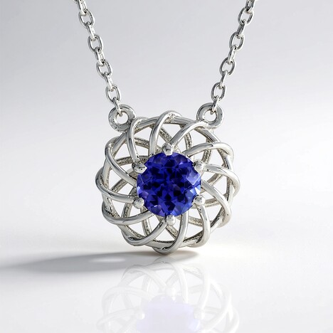 Collana in argento con Tanzanite (Ornaments by de Melo)