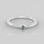 Anello in argento con Diamante Blu I3