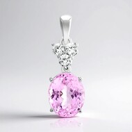 Kunzite Silver Pendant