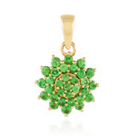 Zilveren hanger met Lemshuku tsavorieten