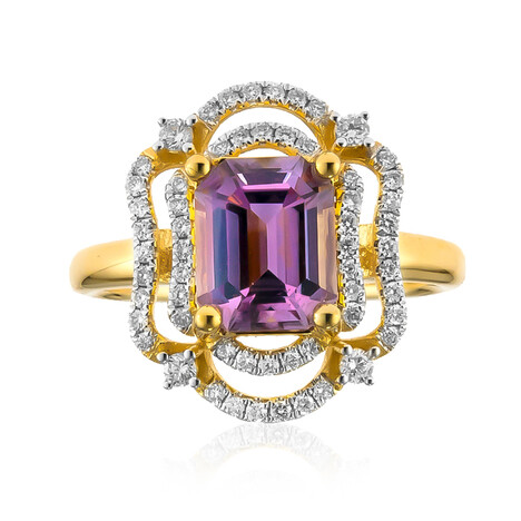 Anello in oro con Diasporo Rosa (AMAYANI)