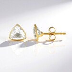 Orecchini in argento con Topazio Bianco