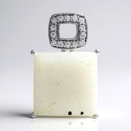 Zilveren hanger met een glitter agaat