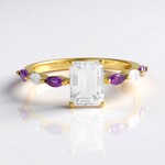 Bague en argent et Topaze blanche