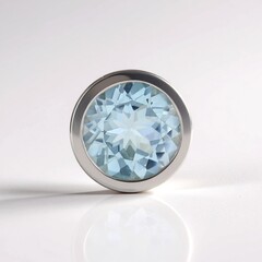 Ciondolo in argento con Topazio Blu Cielo