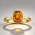 Anello in oro con Zaffiro Arancione Ban Ka Cha