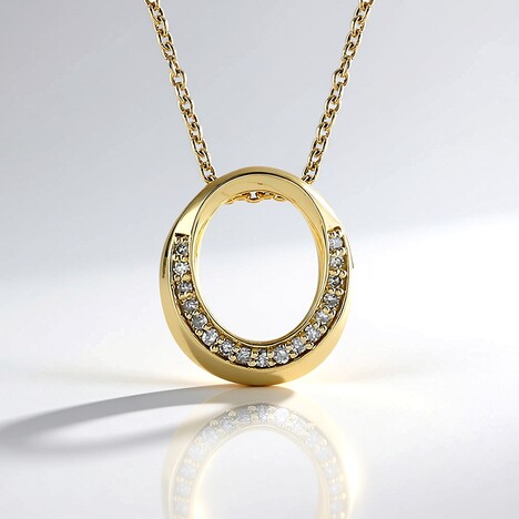 Collana in oro con Diamante I2 (I) (de Melo Gold)