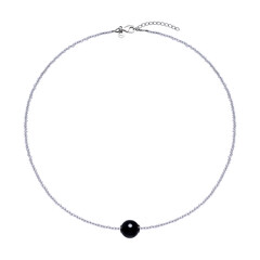 Collar en plata con Ónix negro