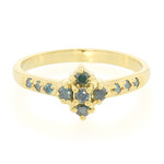 Anillo en plata con Diamante fantasía