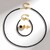 Parure in argento con Spinello Nero
