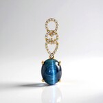 Ciondolo in oro con Indicolite Occhio di Gatto (AMAYANI)