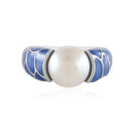 Anello in argento con Perla d'Acqua Dolce Bianca (Adela Silber)