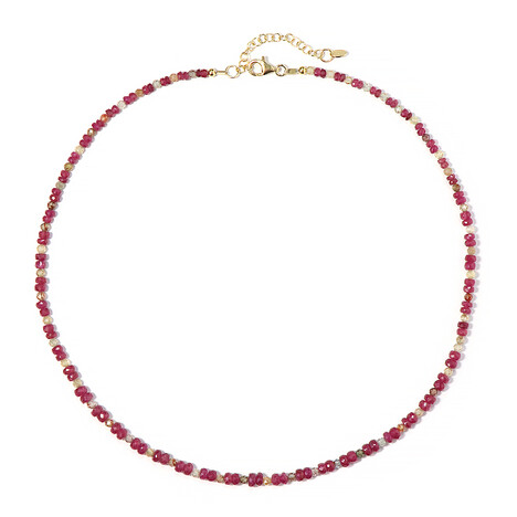Collana in argento con Rubino del Madagascar