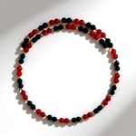 Collana rigida in acciaio con Onice Nero (Riya)