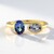 Anello in oro con Tanzanite (non riscaldata)